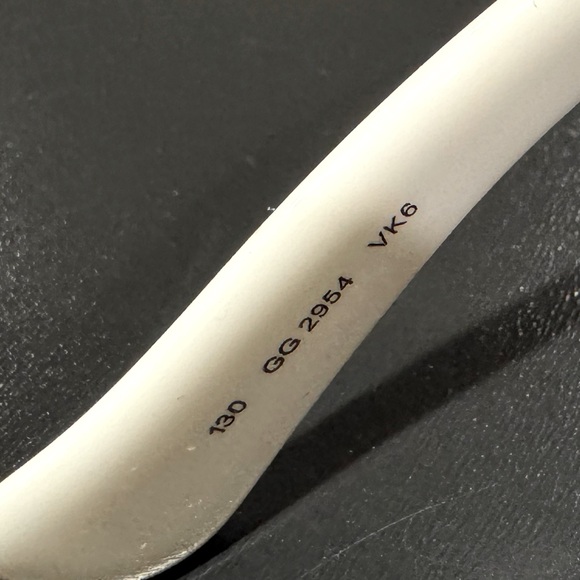 Authentic NEW Gucci GG2954 White Logo Optical Glasses with Rhinestone GG Detail - Picture 6 of 9